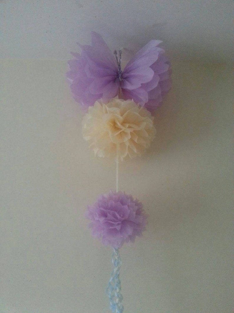 Party Wedding Hanging Ceiling Decorations Tissue Paper Pom Etsy
