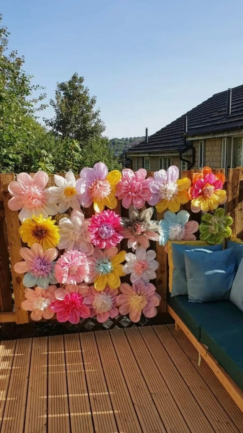tissue paper flowers for parties weddings events and birthdays