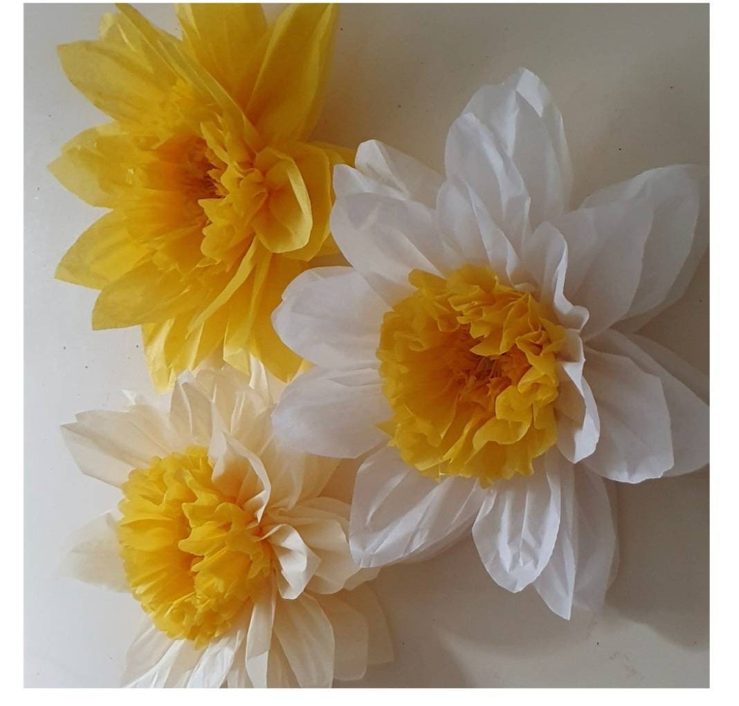 Easter 14inch Paper Flower Daffodils Wall Backdrop Party Wedding