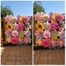 16 tissue paper pompoms flower wall backdrop, photo flower wall, birthday wedding party baby shower shop window garden party decorations 