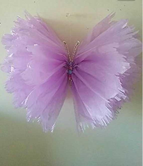 Large Single Frayed Hanging Tissue Paper Butterfly S Party Etsy
