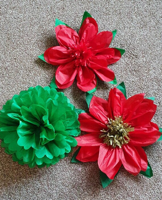 6 pack flores de Navidad navidad hoildays papel de seda flores - Etsy España 6 pack flores de Navidad navidad hoildays papel de seda flores - Etsy España