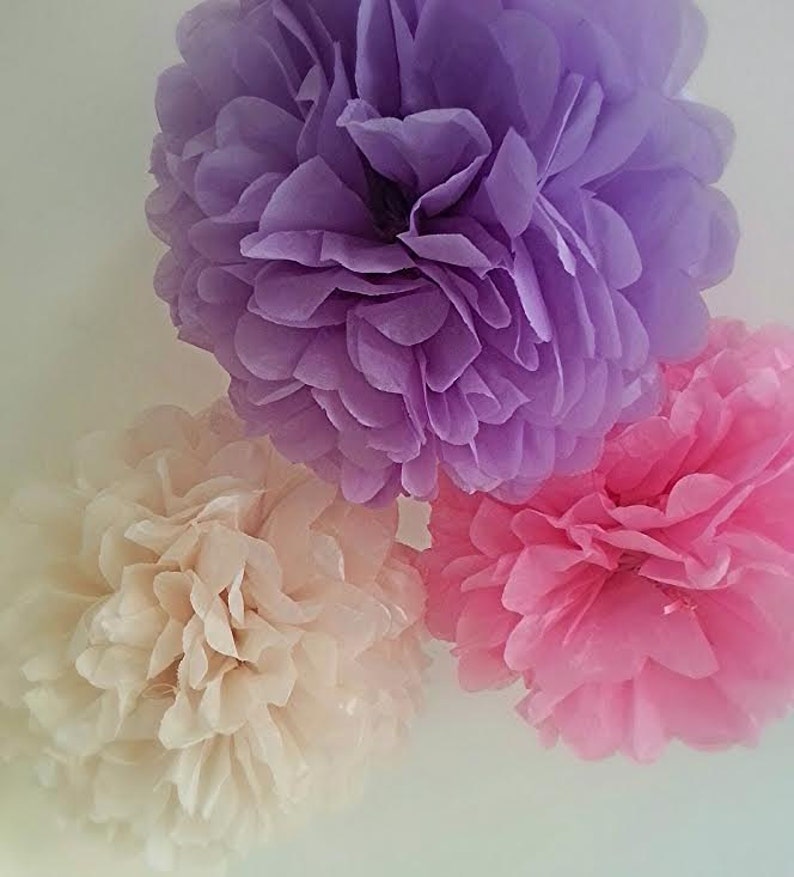 Wedding Party Baby Shower Decorations 5 Tissue Paper Pom Poms Etsy UK