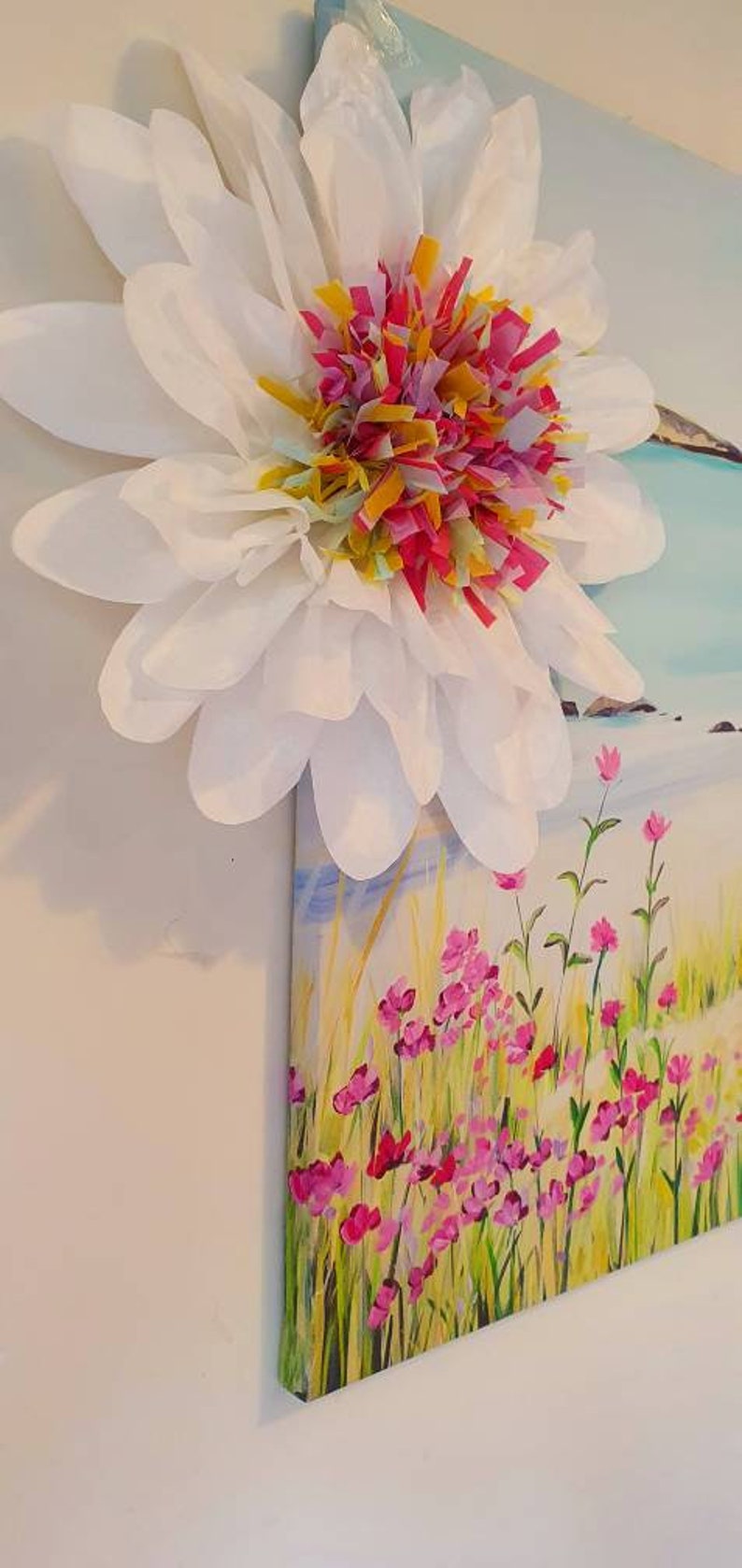 2 X Tissue Paper Flower Party Wedding Birthday Baby Shower Etsy