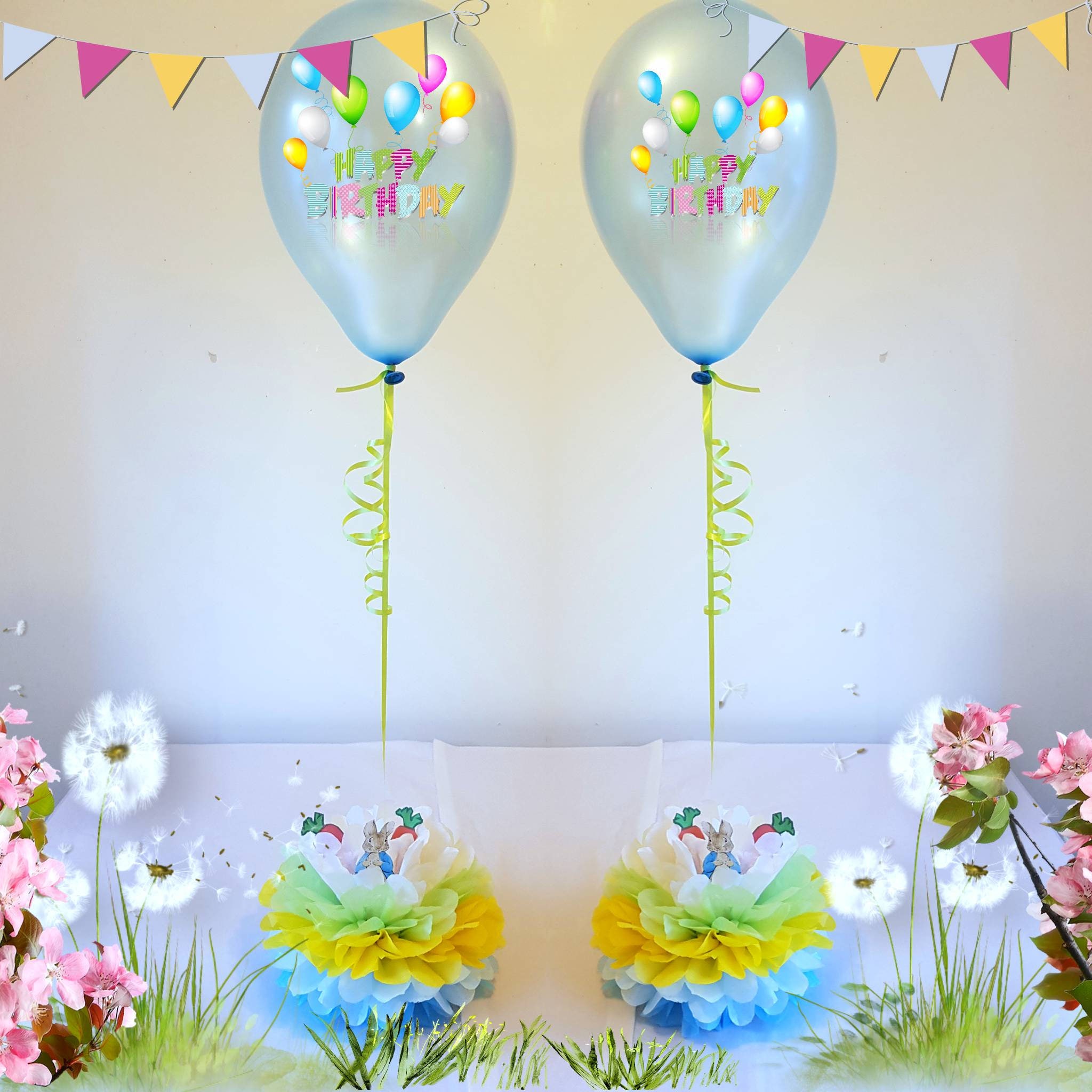 12 TASSEL Foil Helium BALLOON WEIGHTS Birthday Wedding Christening Party Cluster