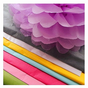 Coloured TISSUE paper SHEETS/ gift wrapping/Christmas wrapping/craft supplies/packing paper/ recyclable/biodegradable/500 x 750 mm