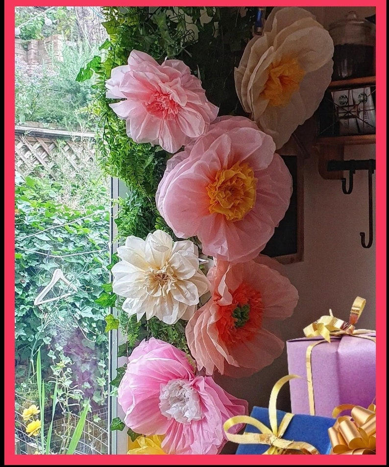 paper flower decor