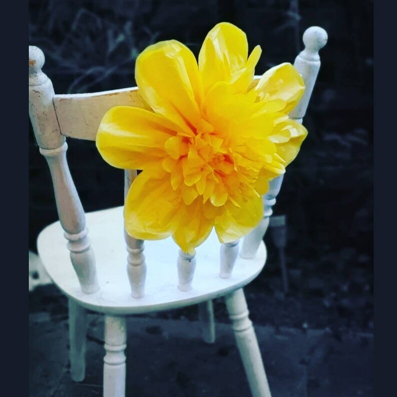 3 x 14 inch tissue paper flowers daffodils party wedding Etsy