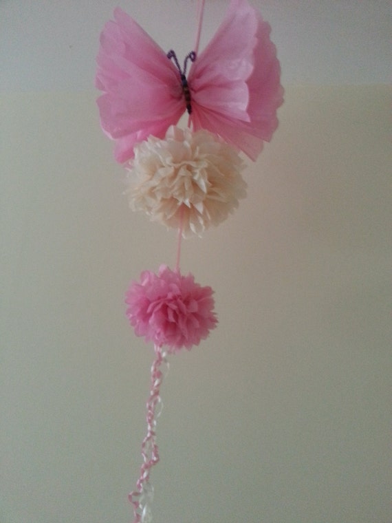 Party Wedding Hanging Ceiling Decorations Tissue Paper Pom Etsy
