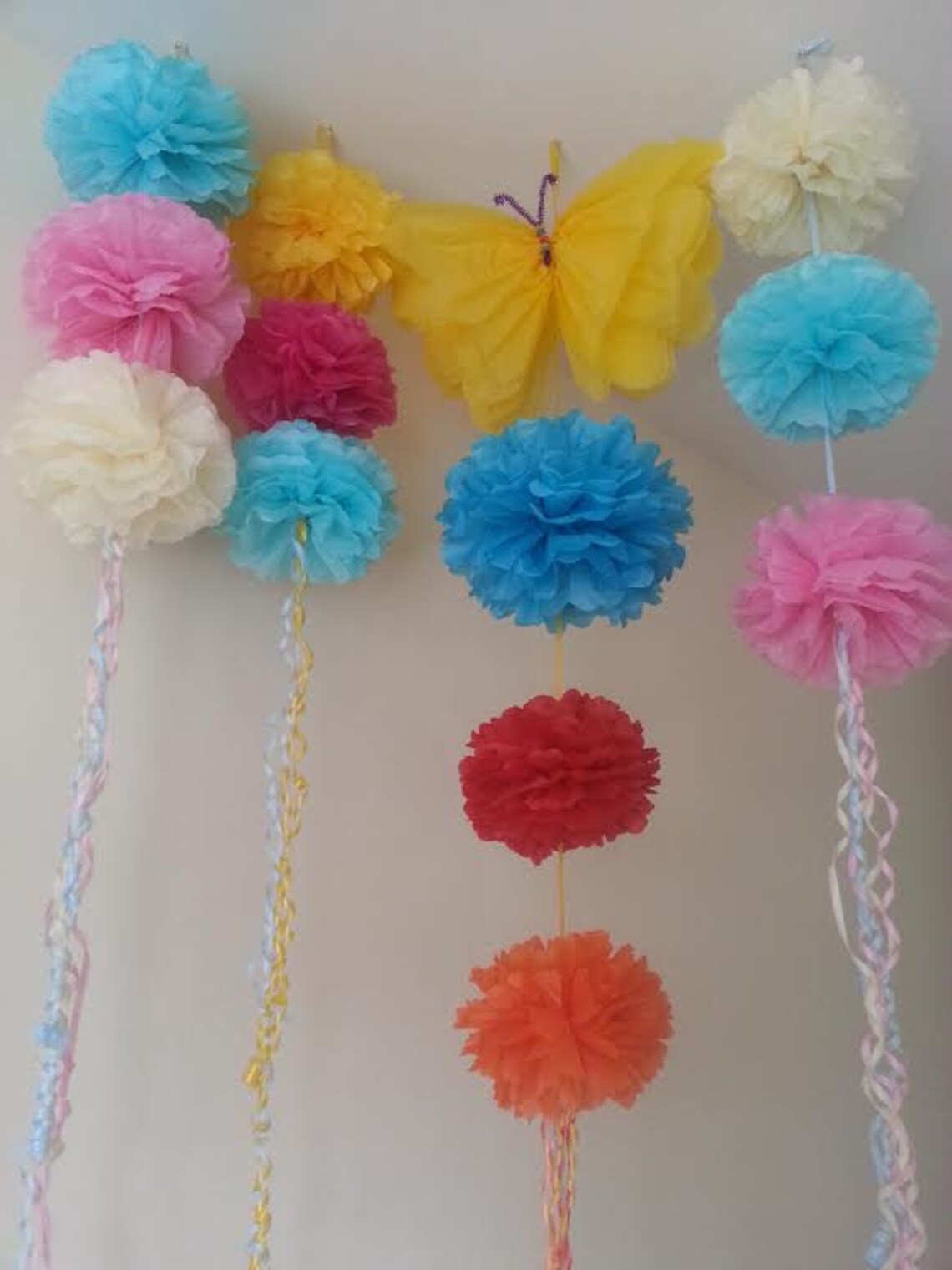 Party wedding hanging ceiling decorations tissue paper pom Etsy