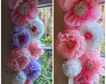10pcs/lot Baby Pink Light Pink Tissue Paper Pom Poms Diy Paper Flower  Wedding Baby Shower Party Decor - Artificial Flowers - AliExpress