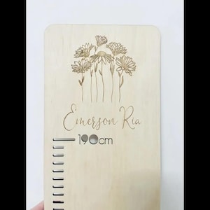 Gepersonaliseerde groeimeter - bloemen
