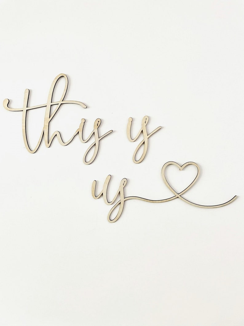 This is Us Wood Wall Script Etsy