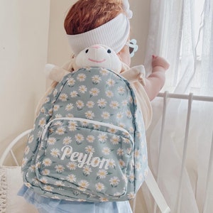 Sac à dos personnalisé pour enfants - Daisy Design | Sac à dos personnalisé pour enfants | Cartable pour enfants | Cadeau personnalisé pour enfant