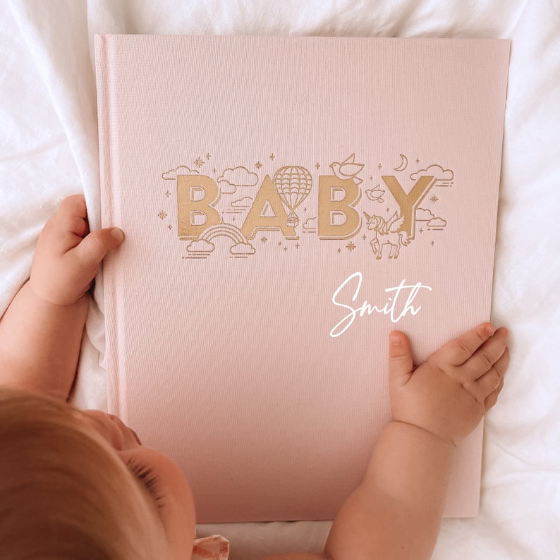 Personalised Baby Book Rose image 1