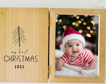 Personalised Christmas Photo Frame - First Christmas Tree