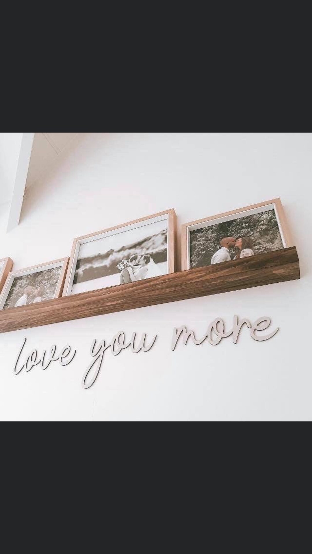 Love You More Wooden Wall Script – Nursery Wall Art | Baby Room Decor ...