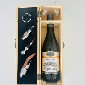 Blank Wooden Wine Box – Customizable Gift Box | Rustic Wine Storage | DIY Engraved Wine Holder | Personalized Wine Box