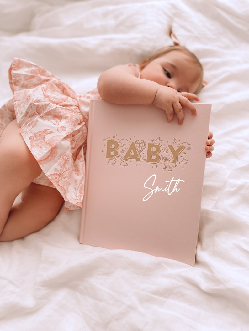 Personalised Baby Book Rose image 2