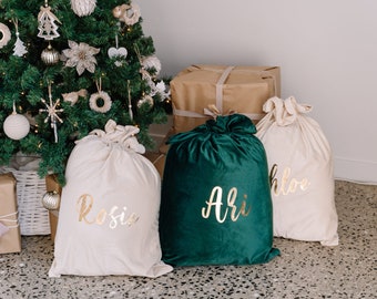 Velvet Luxury Santa Sacks | Personalised Santa Sacks | Christmas