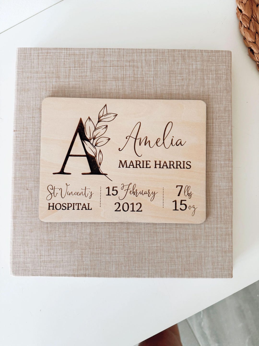 Personalised Floral Letter Photo Album - Etsy