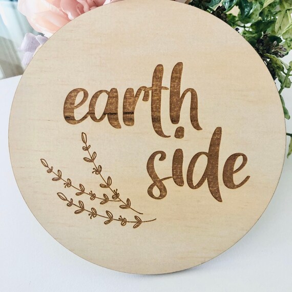 Download Natural Wood Botanical Baby Birth Announcement Sign Svg Earth Etsy