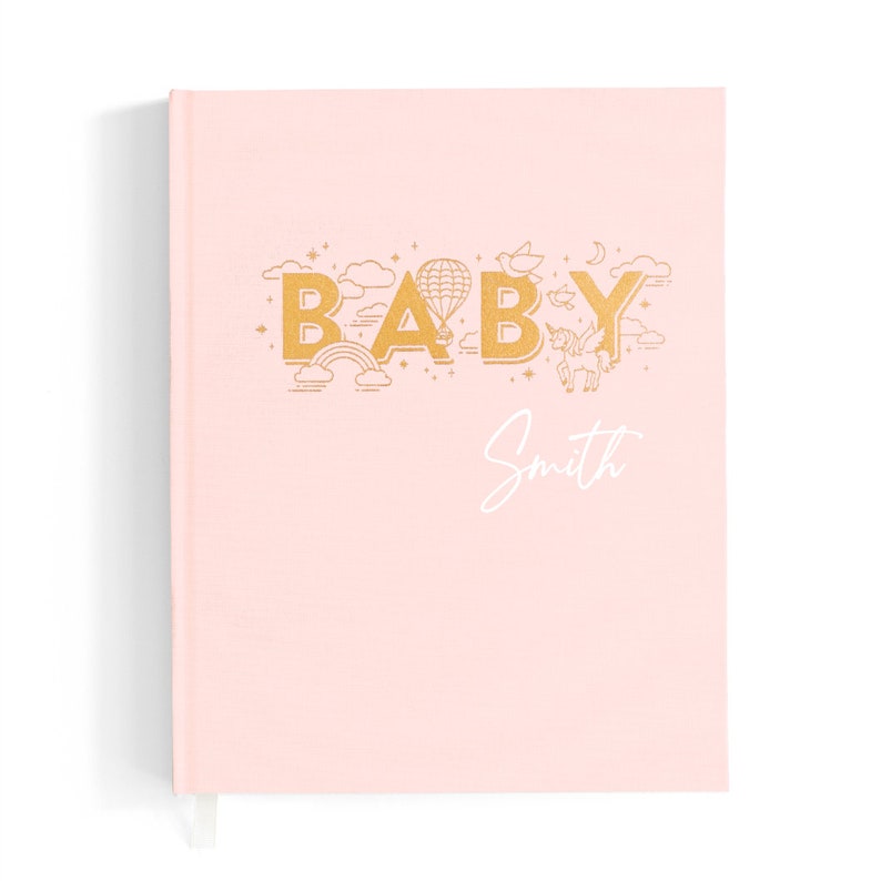 Personalised Baby Book Rose image 3