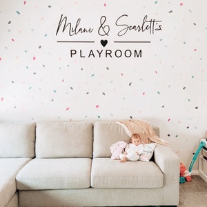 Personalised Playroom Sign Wooden Wall Script Art - Etsy