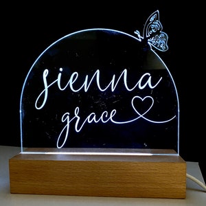 Personalised Butterfly Night Light