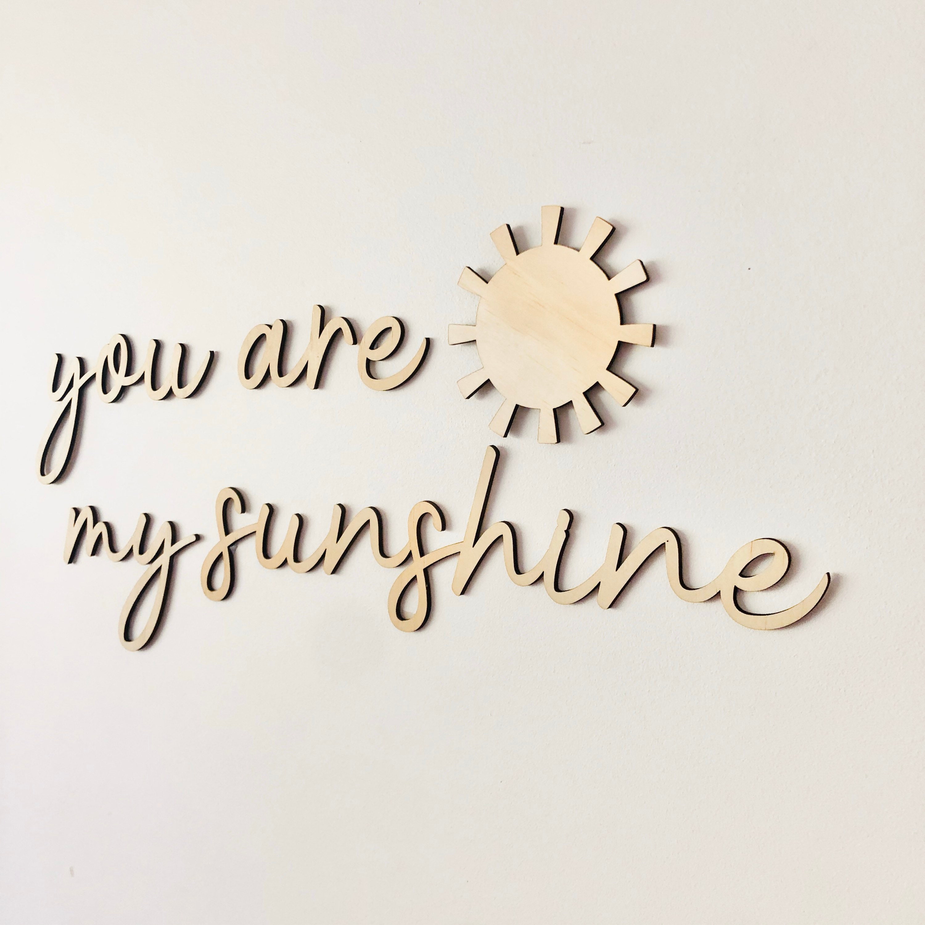 You Are My Sunshine Lyrics - Printable Nursery Watercolor Wall Art —  Karina Discovers