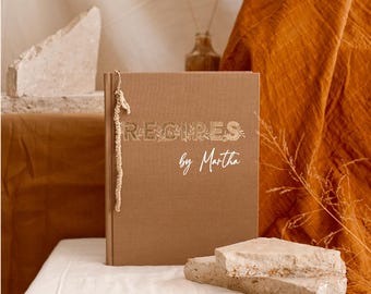 Personalised Recipe Book – Custom Family Cookbook | Personalized Kitchen Journal | Unique Gift for Food Lovers | Handmade Recipe Organizer