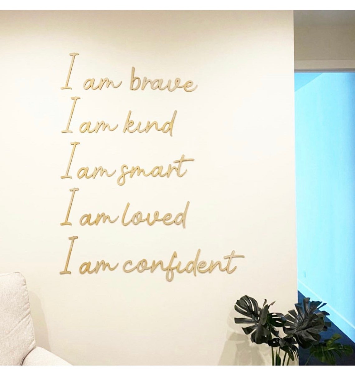 Words of Affirmation Wall Script Wall Art Home Decor Etsy Australia