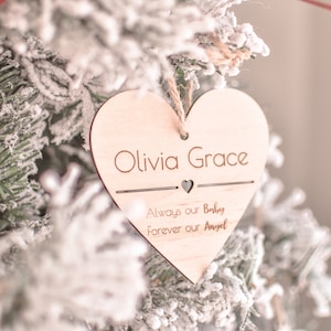 Our Angel Baby Memorial Ornament – Bereavement Gift for Pregnancy Loss | Baby Born Sleeping Keepsake | In Memory of Child Ornament