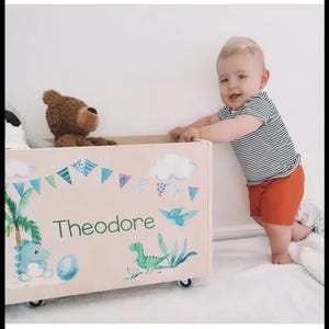 Personalised Wooden Toy Box - Multiple Designs to choose from