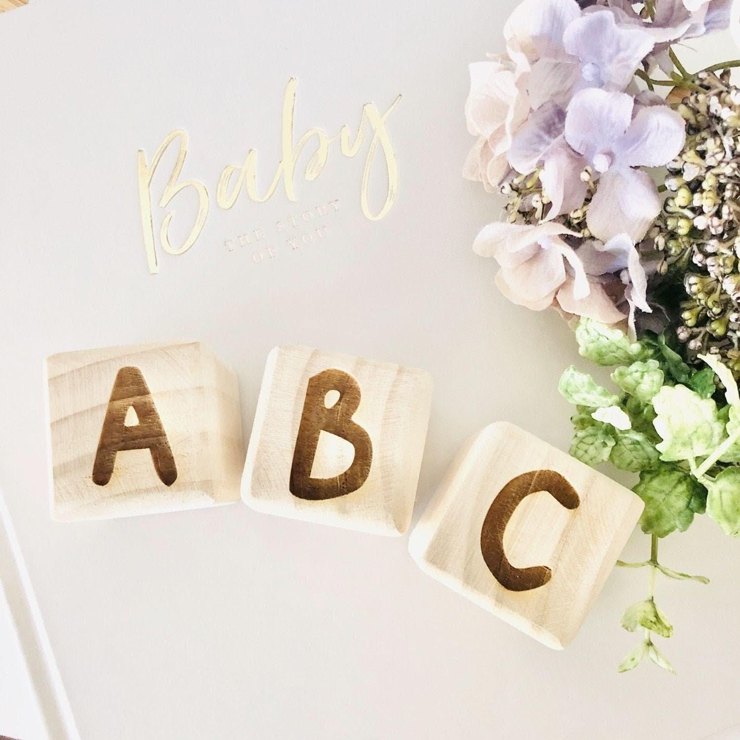 Letter Frame Blocks Wooden Letter Blocks - Etsy Australia