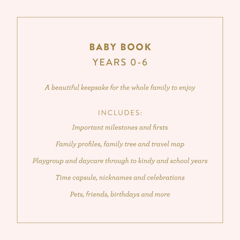 Personalised Baby Book Rose image 4