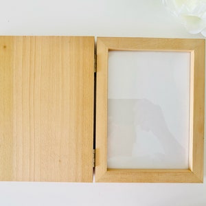 Wooden Photo Frame Blank – Unfinished Craft Frame | DIY Photo Display | Customizable Wood Frame for Painting & Engraving | Craft Supply