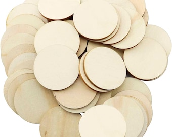 Plywood Disc Blanks – Various Sizes 10mm to 600mm | Wooden Craft Blanks | DIY Wood Circles | Individual Wood Discs for Crafting