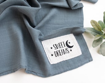 Personalisiertes Swaddle - MIST | Neugeborenen Geschenk | Baby Shower | Babydecke