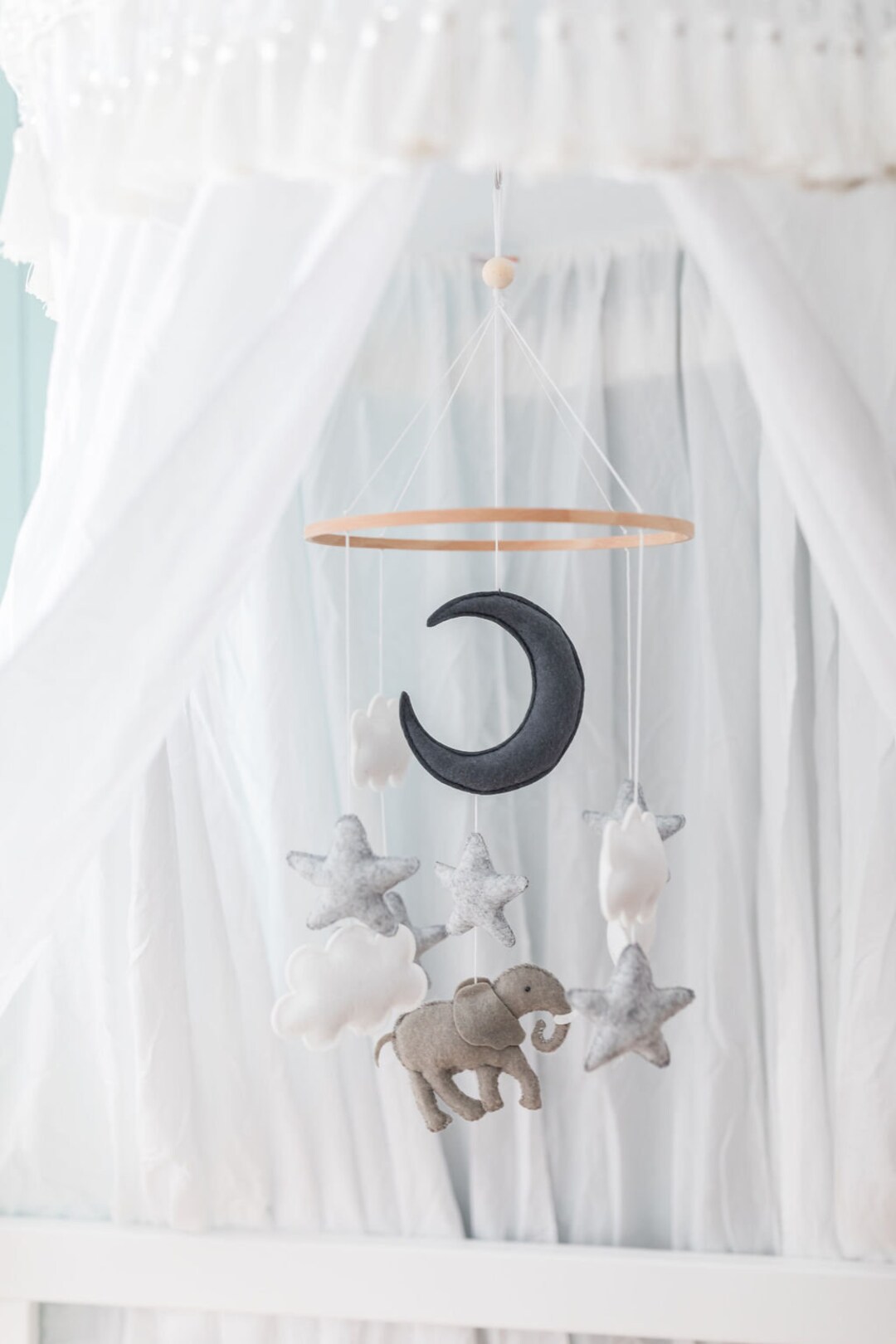 Elephant Nursery Mobile Safari Nursery Nursery Decor Etsy