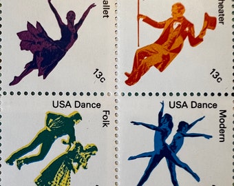 US - AMERICAN DANCE - 1978 - 13c Set of 4 Designs - Mint Never Hinged - Usable postage - Scott# 1749-5172