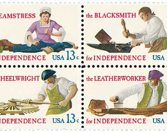 US - SKILLED HANDS for Independence - 1977 - 13c Set of 4 Designs - Mint Usable postage stamps - Scott# # 1717-20