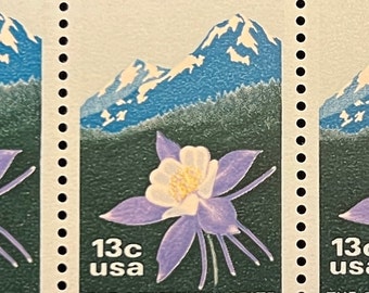 US - COLORADO COLUMBINE The Centennial State - 1977 - 13c Stamp - Mint Usable postage stamps - Scott #1711