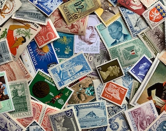 MINT Worldwide Vintage Stamps - MINT - No Duplicates! Wide variety of sizes and countries