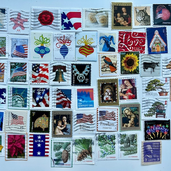 ON PAPER Vintage Stamps - No Duplicates! US or Worldwide or both!