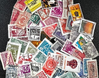 MINIATURE STAMPS - 50 Individual Teeny Tiny Stamps OR Bundles or Sheets of Teeny Tiny Stamps - your choice!