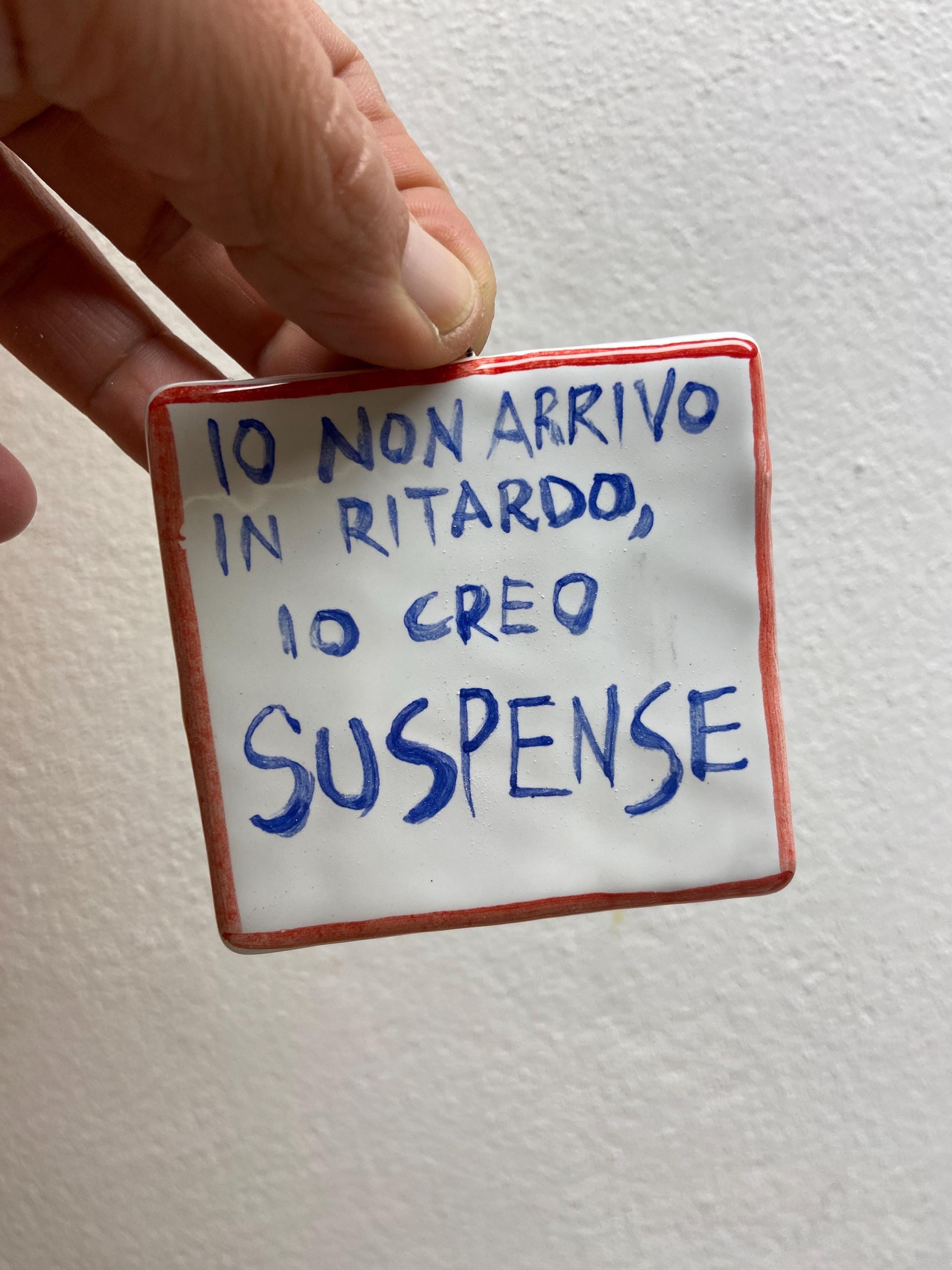 Fratelli Bonella Piastrella Padre Nostro 10x10cm - Ceramica Made In Italy Con Scatola Regalo