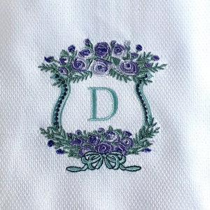 Personalized Guest Towel.  Monogrammed, Embroidered.  Vintage Design. Hostess Gift, Christmas Gift, Housewarming Gift