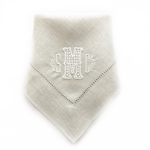 Monogrammed Napkins / Cloth Napkins / Dinner Napkins / Linen Napkins / Table Linens / Personalized napkins / Wedding Gift / Hostess Gift