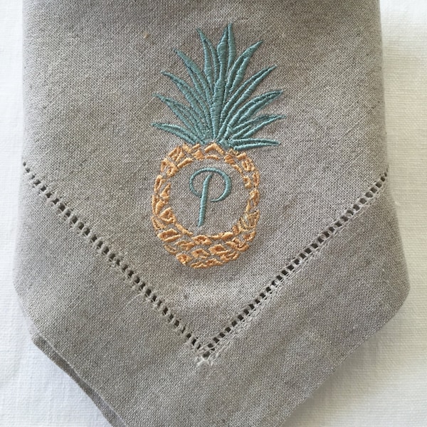 Pineapple Napkins Etsy